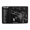 Il TEKMAT Pistol Gun Cleaning Mat per 1911 offre una protezione robusta e flessibile per la tua arma, con un diagramma dettagliato e un fondo in neoprene antiscivolo.