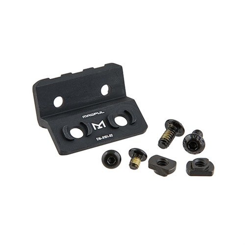 Die M-LOK Offset Light/Optic Mount aus Aluminium bietet eine ambidextröse Plattform für die Montage von Licht oder Optiken an 11 und 1 Uhr auf M-LOK Handguards.