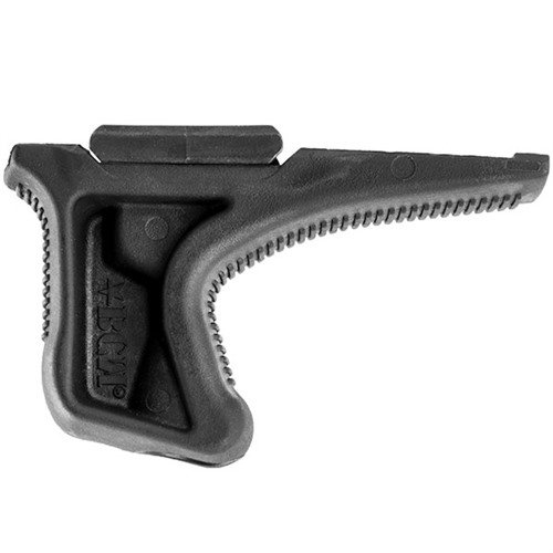 Der BCMGUNFIGHTER KAG Angled Grip bietet ergonomischen Halt, reduziert Gelenkbelastungen und verbessert die Waffenkontrolle für präzise Zielwechsel.