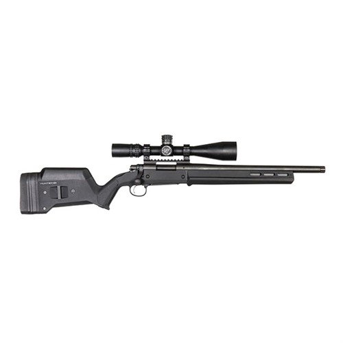 Der Magpul Remington 700 Hunter Stock bietet verbesserte Ergonomie, einstellbare Länge und Höhe, ist M-LOK-kompatibel und erfordert kein Bedding.