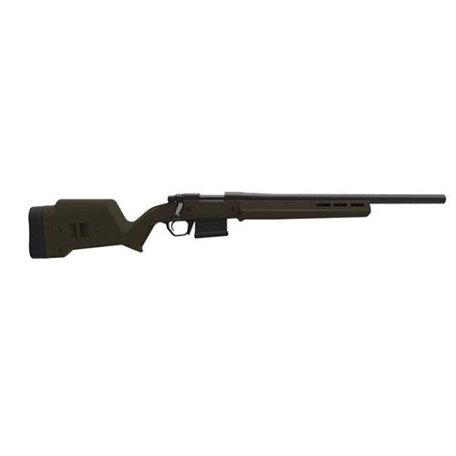 Le Magpul Rem 700 SA Hunter Stock est ergonomique, ajustable et compatible M-LOK, offrant un montage facile sans bedding pour toutes les actions courtes Remington 700.