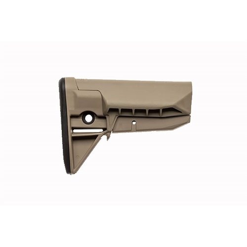 Le BCMGunfighter SOPMOD Stock MOD 0 offre un excellent soutien avec un design minimal, un système de verrouillage robuste et des points d'attache pour sling ambidextres.