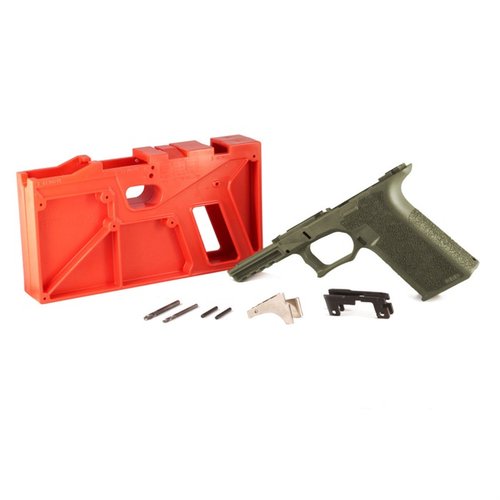 Découvre le cadre 80% OD Textured pour Glock 17/22/31/34/35, parfait pour personnaliser ton arme avec une prise en main optimale et une durabilité accrue.