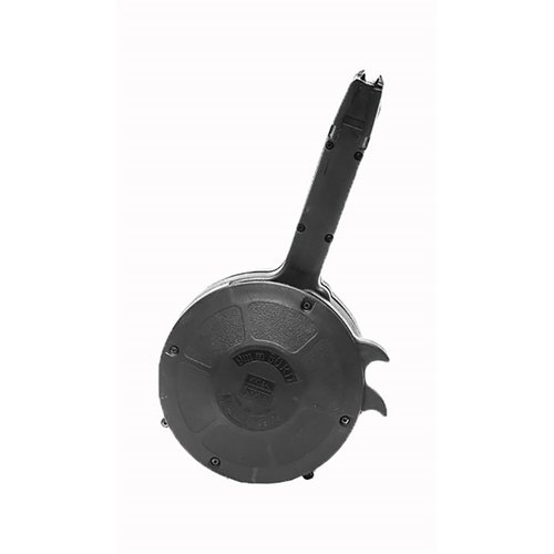 Le chargeur tambour KCI de 50 coups pour Glock® 17/19/26 est léger, facile à charger et parfait pour réduire les changements de chargeur au stand de tir.