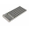 Le bloc de chargement Area 419 en aluminium anodisé offre 50 emplacements pour des cartouches, avec des trous anti-basculement et des patins en caoutchouc pour la stabilité.