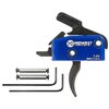 Der Midwest Industries Enhanced Drop-In Curved Trigger für AR-15 bietet einen 3,5 lb Abzug mit glattem Bruch, kurzer Rückstellung und minimalem Übertravel.