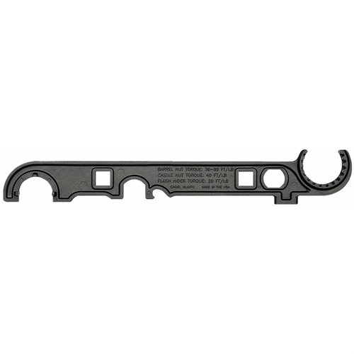 Der Midwest Industries AR Professional Armorer's Wrench bietet vielseitige Funktionen für 5.56 und 7.62 AR-Gewehre, inklusive Barrel Nut Kompatibilität und Torque-Spezifikationen.