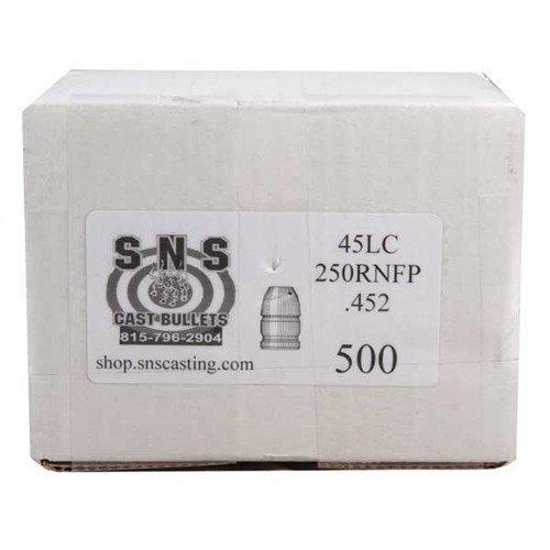 Découvre les balles RNFP .45 cal de SNS, fabriquées avec un alliage de haute qualité pour une précision exceptionnelle à un prix abordable. 500 par boîte!