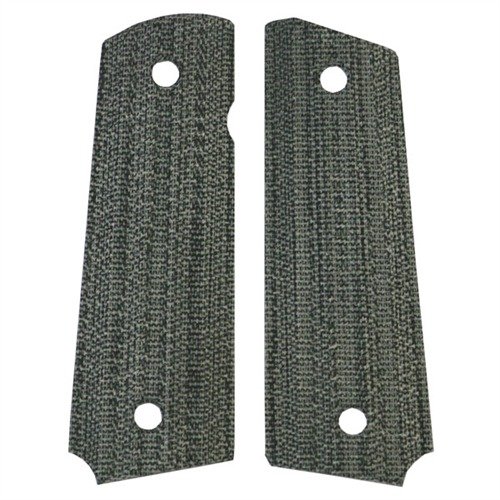 Le impugnature 1911 "GATOR-BACK" in Micarta® offrono un design personalizzato, resistenza ai cambiamenti di temperatura e una presa comoda e antiscivolo.