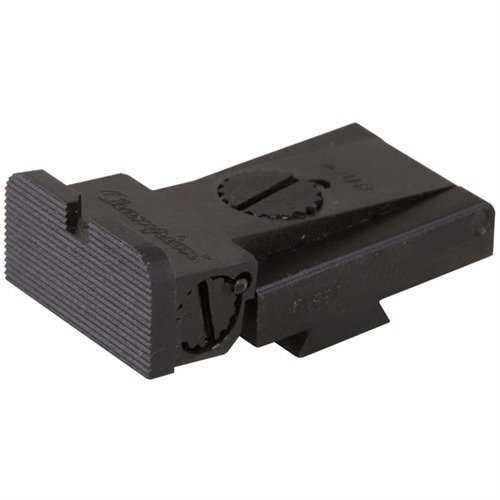 Geniesse die Präzision eines verstellbaren BM #1 Rear Sights aus hochwertigem 4140 Stahl, der nicht an Kleidung oder Holstern hängen bleibt.