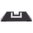 REAR FIXED SIGHT 6.9MM FOR GLOCK BLACK W/WHITE OUTLINE