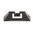REAR FIXED SIGHT 6.9MM FOR GLOCK BLACK W/WHITE OUTLINE