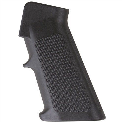 L'AR-15 A2 STYLE PISTOL GRIP offre una presa comoda con linee pulite e un supporto per un dito, ideale per fucili e carabine. Disponibile solo in nero.
