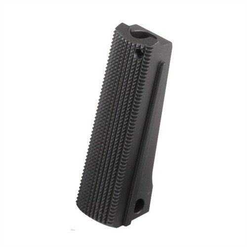 Ottieni una presa solida con il 1911 Mainspring Housing di Nighthawk Custom, grazie alla checkering 25 lpi che migliora la precisione e il controllo del rinculo.