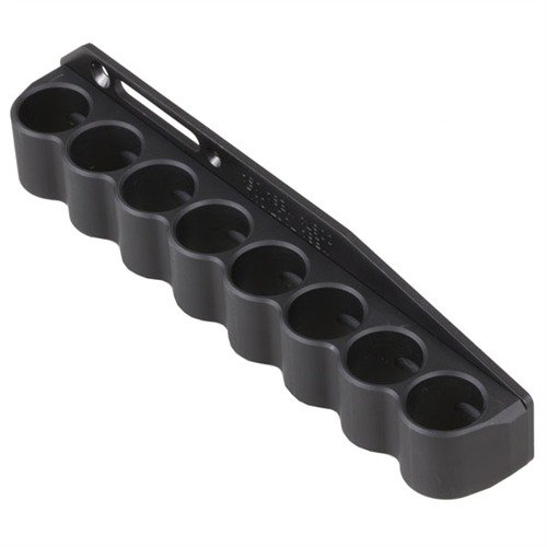 Der RECEIVER MOUNT SHOTSHELL HOLDER bietet dir eine robuste, leichte Lösung für schnellen Nachladebedarf mit 8 Schuss im kompakten Design, perfekt für Remington 870/1100/11-87.