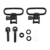 I ganci per fucile Grovtec US sono realizzati in acciaio, senza parti in plastica, con sistema di sgancio rapido e compatibili con slings da 1" e 1¼".