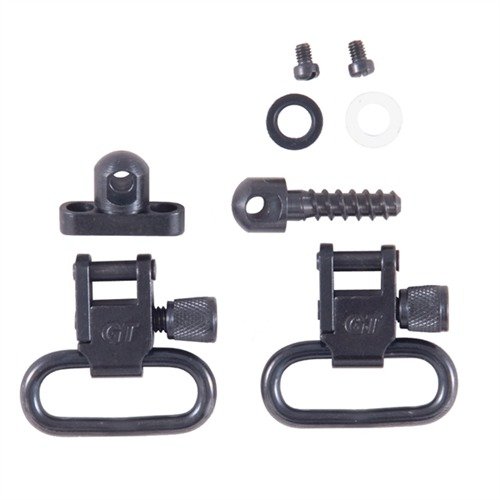 Les attaches de sangle en acier de GROVTEC US sont fiables, sans pièces en plastique, avec un système de déconnexion rapide, parfaites pour plusieurs fusils.