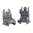 MAGPUL MBUS SIGHT SET FLIP-UP POLYMER FOR AR-15 BLACK