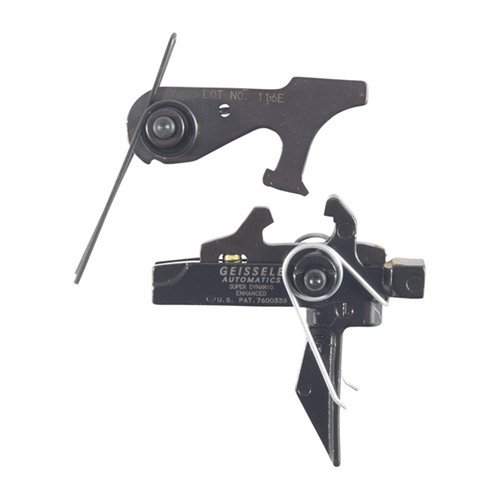 Der Geissele SD-E Trigger bietet dir eine verbesserte Steuerung und Genauigkeit mit einem flachen Triggerbogen und einem Gewicht von nur 2.9 - 3.8 lbs.