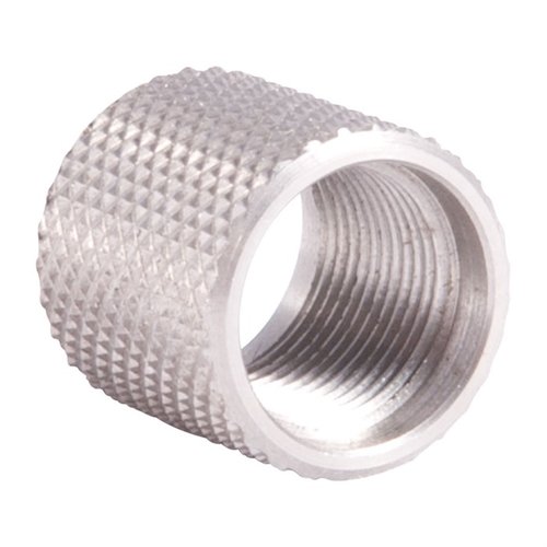 Schütze die Mündungsgewinde deiner Waffe mit diesen einfach zu installierenden Thread Protectors aus Edelstahl. Robuste Oberfläche für schnellen Austausch!