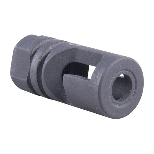 Le compensateur J-TAC47 pour AK-47 réduit le recul sans augmenter le bruit, avec un fini noir mat et un joint en polymère résistant à la chaleur.