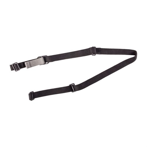 La sling Vickers VCAS offre un rapido aggiustamento, non si attorciglia e si adatta a fucili con anelli di sling da 1¼". Progettata per risposte tattiche efficaci.