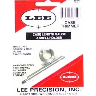 Le Case Length Gauge de LEE PRECISION te permet de couper avec précision et d'égaliser l'extrémité des cartouches 30/06 Springfield, facile à utiliser avec le Cutter et Lock Stud.