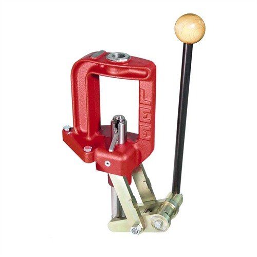 La CLASSIC CAST PRESS de LEE offre une construction en fonte robuste, un bras de amorçage automatique et une maniabilité ajustable pour un rechargement facile.