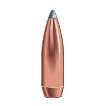Le palle Boat Tail Soft Point da 25 calibro (0.257") offrono una traiettoria piatta e un profilo aerodinamico, ideali per la caccia a lungo raggio con espansione controllata.