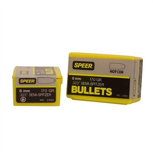 Les balles Hot-Cor 8MM offrent une performance fiable et une précision exceptionnelle grâce à leur noyau en plomb coulé directement dans la chemise préformée.