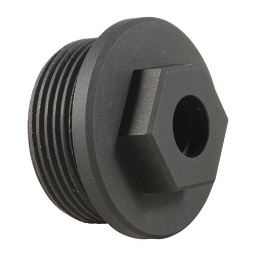 Il plug in alluminio AR-15/M16 22LR di SPIKES TACTICAL sigilla l'apertura del tubo di estensione, accetta un gancio rapido e non richiede modifiche.