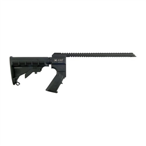 Lanciatori di razzi 37mm con design a caricamento frontale, sistema Kaos compatibile con AR-15, robusto blocco a pulsante e supporto per munizioni USCG.