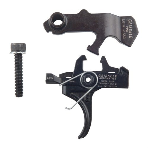 Il Geissele Super SCAR trigger offre un peso di sgancio di 4.5lbs, un design a due stadi ideale per CQB e lavoro a medio raggio, compatibile con FN SCAR.