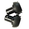 ACCU-SHOT B32 ATLAS STANDARD RUBBER FEET FOR V8/PSA/CA BIPODS BLACK