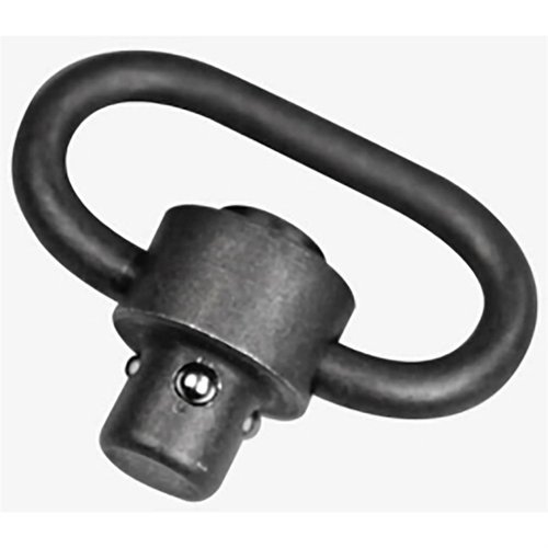 Il QD Sling Swivel di MAGPUL è un gancio rapido per sling con pulsante, compatibile con punti di attacco QD, realizzato in acciaio finito al manganese.