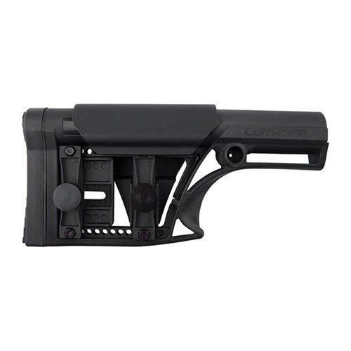 Die AR-15 Modular Stock Assy bietet verstellbare Wangenauflage und Längenanpassung, ist leicht, hat zwei QD Sling-Sockets und passt auf A1/A2 Buffer Tubes.