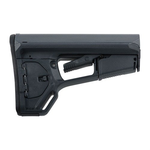 L'ACS-L Magpul offre un profilo extra-slim per una maggiore manovrabilità, con un sistema di bloccaggio e un compartimento per la conservazione integrato.