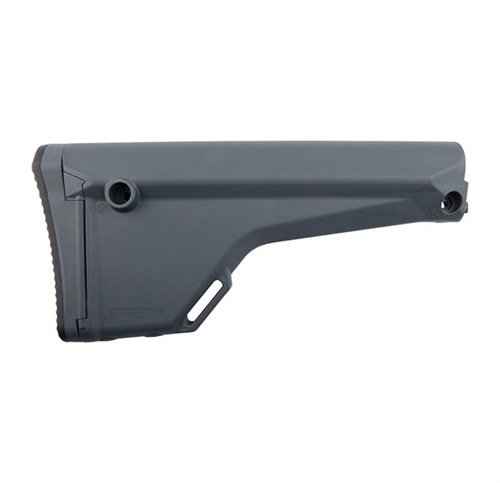 Améliore ton AR-15 avec la crosse MOE fixe, offrant confort, rangement intégré et compatibilité avec les accessoires pour une expérience de tir optimale.