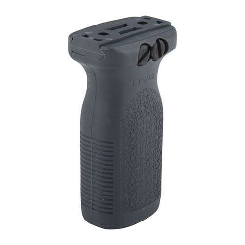 Il grip verticale RVG di MAGPUL è leggero, offre controllo massimo, è ergonomico, con attacco Picatinny e texture antiscivolo per tutte le condizioni atmosferiche.
