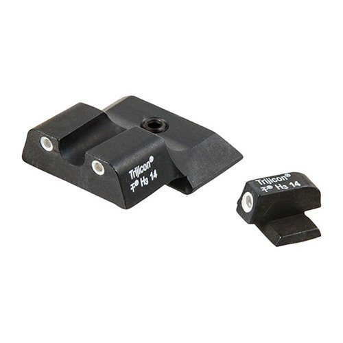 Die AmeriGlo Classic Tritium Night Sights bieten dir eine verbesserte Sicht mit leuchtenden, grün umrandeten Tritium-Vials für deine Smith & Wesson M&P Shield.