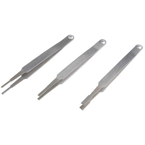 Le pinzette Pro Series con punta in diamante offrono precisione nei lavori di gunsmithing, grazie alla loro costruzione in acciaio inossidabile e manico pivotante.