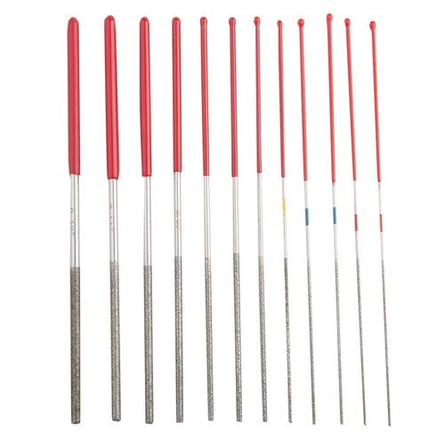Il set di micro lime diamantate Pro Series include 12 lime di precisione con rivestimento abrasivo, ideali per adattamenti e applicazioni speciali.