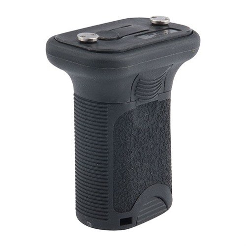 Le KEYMOD BCMGUNFIGHTER est un grip vertical court en polymer, détachable sans outil, offrant une meilleure mobilité, un angle naturel et un rangement intégré.