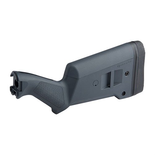 Le SGA Buttstock pour Remington 870 offre un réglage de la longueur de tir, un pad anti-recul, et une ergonomie améliorée, tout en étant ambidextre.