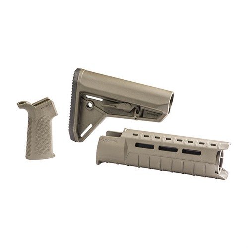 Améliore ton AR-15 avec le set MOE-SL de Magpul : crosse légère, garde-main M-LOK et poignée ergonomique pour un contrôle optimal et une transition rapide.