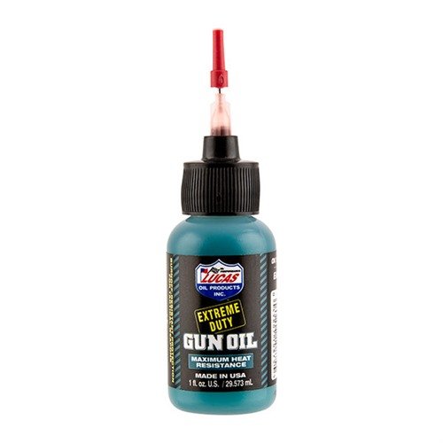 Lucas Extreme Duty Gun Oil bietet herausragenden Schutz gegen Rost, Verschleiss und Kohlenstoffablagerungen, ideal für alle Arten von Feuerwaffen und extremen Bedingungen.