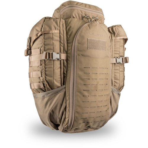 Der Eberlestock Halftrack Pack bietet Komfort mit 2150 cubic-inches Stauraum, 6 Litern Wasser, MOLLE-kompatibler Befestigung und einem leichten Design.