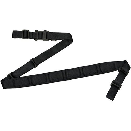 L'MS1 Padded Sling di Magpul offre comfort superiore con un pad in schiuma chiusa, design elegante e senza punti di rottura, ideale per armi pesanti.