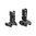 MAGPUL MBUS PRO FLIP UP SIGHT SET LR ADJUSTABLE FOR AR-15 BLACK