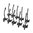 GUN STORAGE SOLUTIONS SLATWALL GUN CRADLES-10 PACK